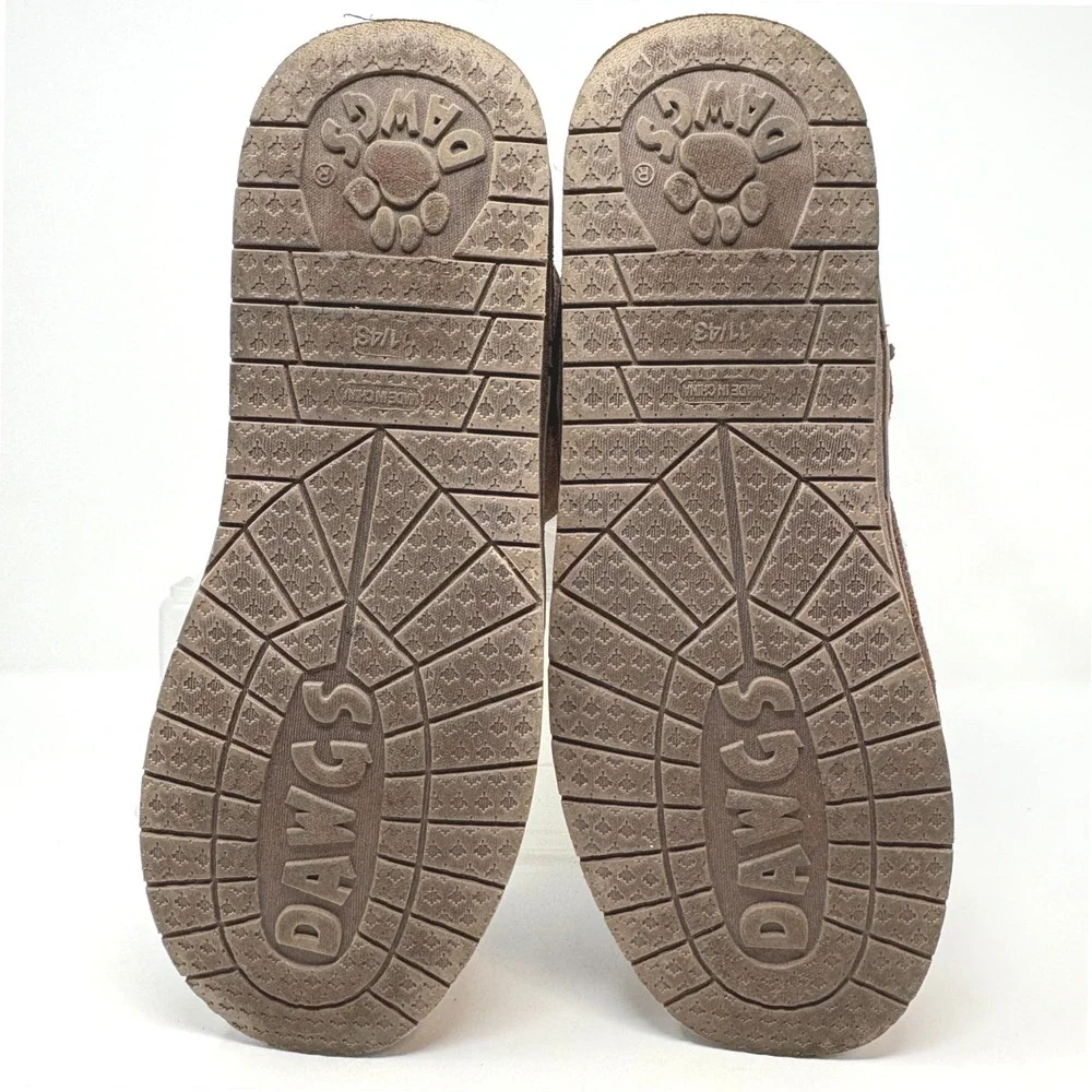 Dawgs Womens Brown Size 11‎ Faux Suede Cozy Plush Lined Winter Boots